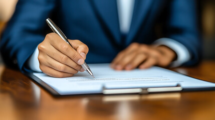 The person signing a contract, or document, contract signing in a corporate space.