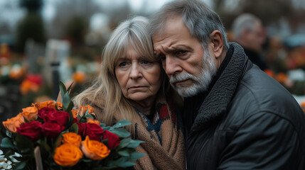 Obraz premium Senior Woman Grieving