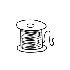 hand drawn thread spool