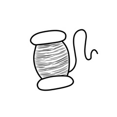 hand drawn thread spool