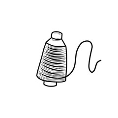 hand drawn thread spool