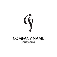 letter i logo template is unique and simple
