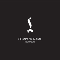 letter i logo template is unique and simple