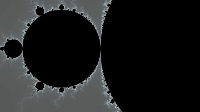 Beautiful zoom into the infinite mathematical mandelbrot set fractal.