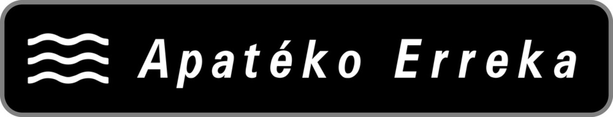 Panneau Apatéko Erreka