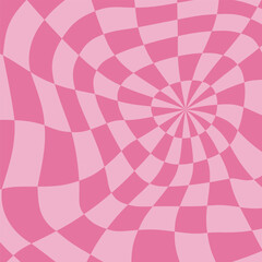 Psychedelic checkerboard poster