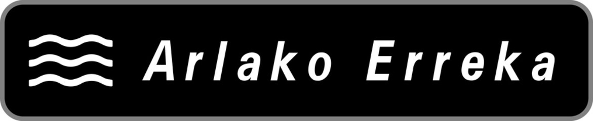 Panneau Arlako Erreka