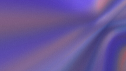 Abstract blurred grainy background 16:9 8K with curves border, copy space, and gradient in lilac purple peach orange colors. Defocused rays and lights with grain noise grunge texture for banner poster