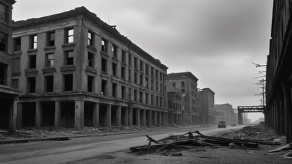 Fototapeta premium abandoned building