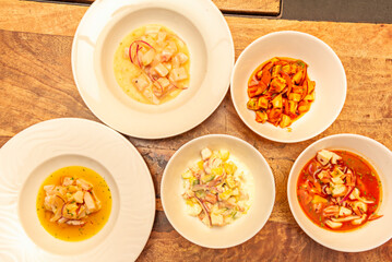 Ceviche is a typical dish of Latin American cuisine, especially popular in countries like Peru, Ecuador, and Mexico