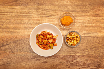 Ceviche is traditionally prepared using raw fish, which is 