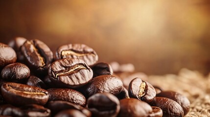 Fototapeta premium Coffee Beans Cafe Background