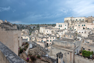 The Old town of Matera, Italy