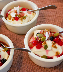 Brunch foods. 