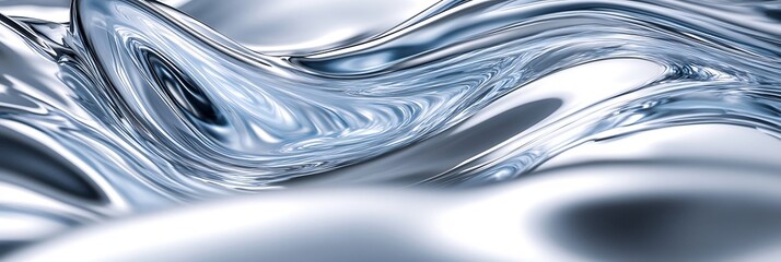 Fluid Metallic Illustration Japan Coming of Age Day where ceremony takes place a reflective fluid metallic landscape where participants movements distort the shiny surface into new everchanging forms