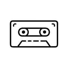  Retro Cassette Tape Vector Minimalist Music Design