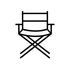 Fototapeta premium Director Chair Vector for Film and Movie Industry Design Projects