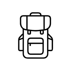  Backpack Line Art Vector for Travel Adventure Camping and Outdoor Use