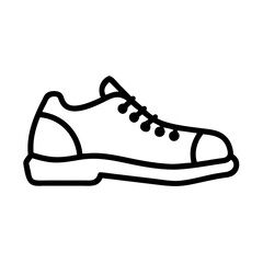  Vector Illustration of Minimalist Sneaker Shoe Outline for Design Use