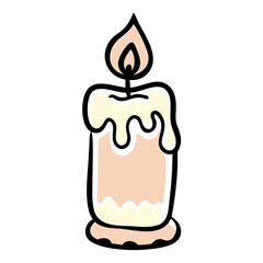 Illustrated Dripping Candle Vector Art with Simple Hand-Drawn Style