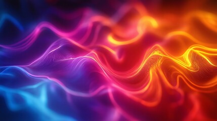 Obraz premium Abstract Light Display Representing Human Connection