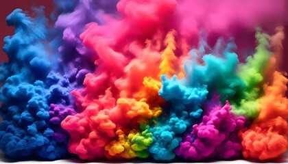 rich colors of thermochromic pigments on a dark backdrop