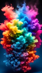 spectacular thermochromic pigments blending into a colorful mist