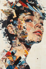 Fototapeta premium graffiti on wall of a girl