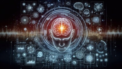 Obraz premium Fortschritt KI Technik