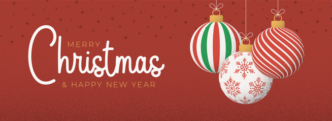 Christmas Greeting grainy card. Merry Christmas and happy new year retro greeting card. 