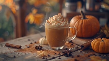 Smooth pumpkin spice latte.
