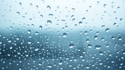 Raindrops on Car Window Blurring the View Outside  Abstract Nature Background