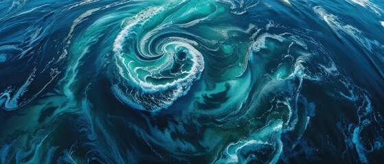 Abstract Ocean Swirl