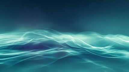Abstract aurora borealis background with ethereal waves and serene atmosphere