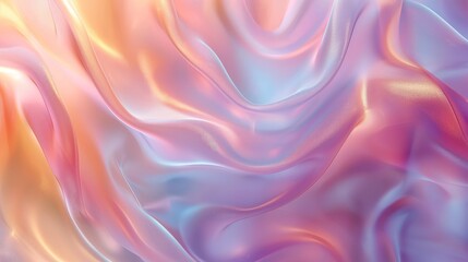 Obraz premium Abstract holographic material in pastel colors for modern design and decor