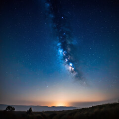 Naklejka premium starry night sky