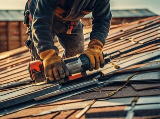 worker cutting steel