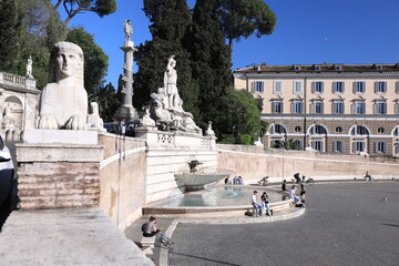 piazza del popolo, rome, italy