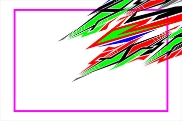 Fototapeta premium design vector background wrap car with unique line pattern, decal car, abstract background