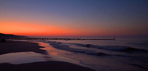 Krajobraz morski po zachodzie słońca © grzegorz