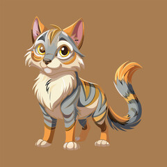 pet cat vector image illustration and artwork