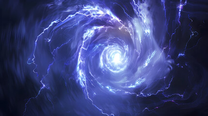 Electric vortex pulling light and particles inward