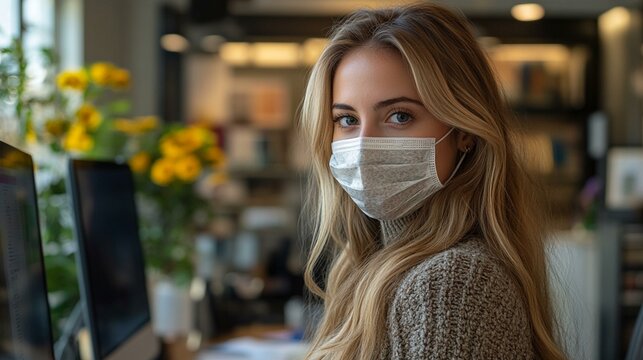 this Young woman jogging on a city embankment in the morning, with a focus on fitness and healthy lifestyle.