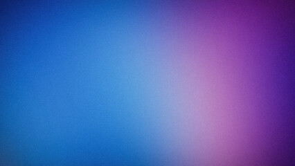 A vibrant abstract gradient with a smooth transition between blue and purple hues, featuring a grainy texture. Perfect for 4K backgrounds, wallpapers, and modern designs