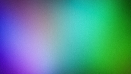 A vibrant abstract gradient blending shades of green, blue, and purple with a grainy texture. Ideal for 4K backgrounds, wallpapers, and modern design projects