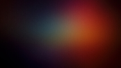 Obraz premium A bold gradient featuring deep shades of red, orange, and blue with a grainy texture. This abstract 4K backdrop is ideal for digital designs, banners, and wallpapers