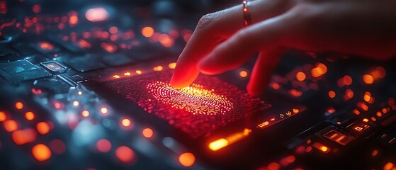 Futuristic Fingerprint Scanner: A Glimpse into Digital Security