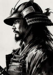 portrait of a man with a sword