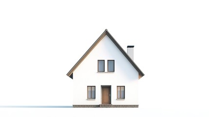 Fototapeta premium windows house isolated on white background 