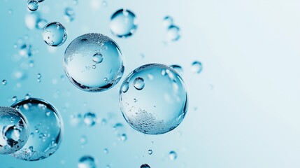 Close-Up of Hydrogen Gas Bubbles Rising in Water